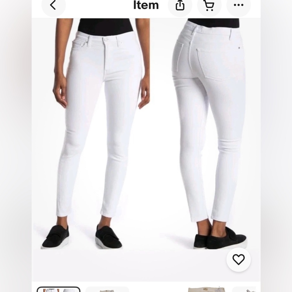 ETICA White Skinny Technically Made Jeans 100% Organic Cotton NWT